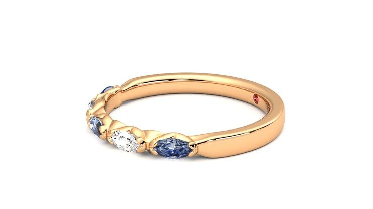 Taylor & Hart Laurel Wedding Ring 360 degree image 22