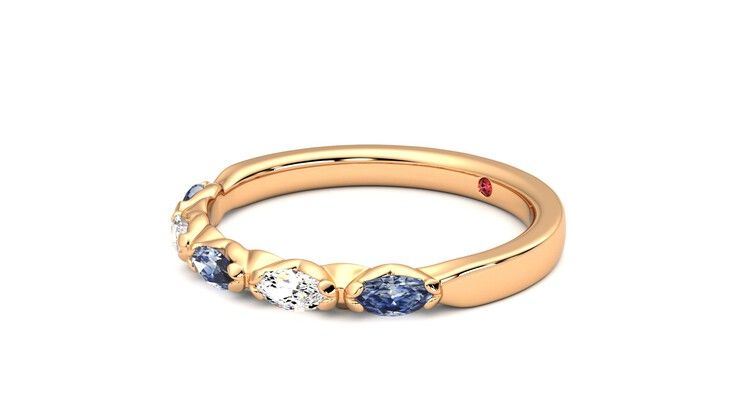 Taylor & Hart Laurel Wedding Ring 360 degree image 23