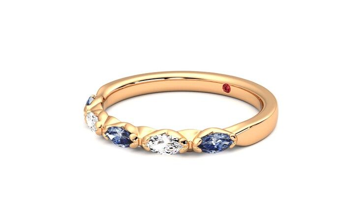 Taylor & Hart Laurel Wedding Ring 360 degree image 24