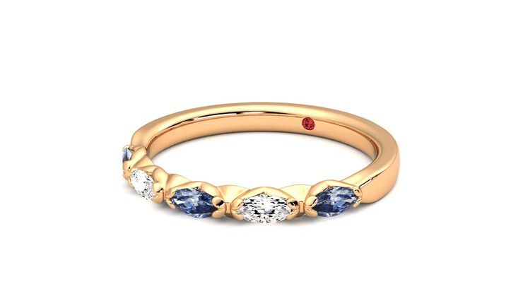 Taylor & Hart Laurel Wedding Ring 360 degree image 25