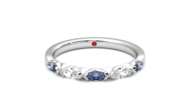Taylor & Hart Laurel Wedding Ring 360 degree image 1