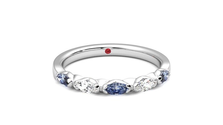 Taylor & Hart Laurel Wedding Ring 360 degree image 2