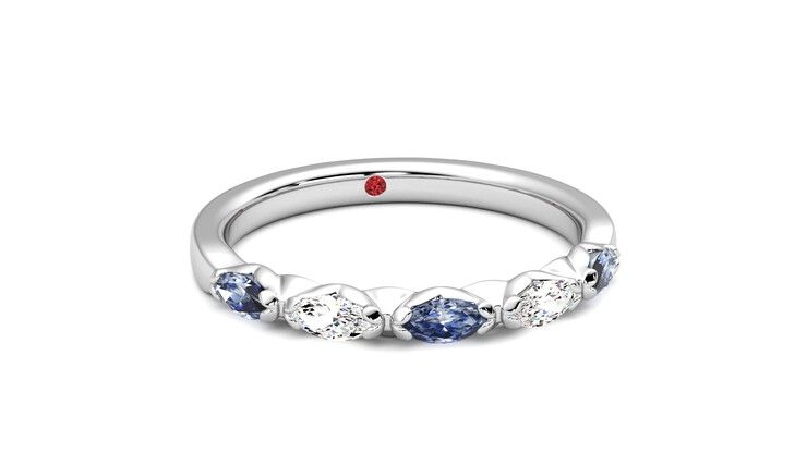 Taylor & Hart Laurel Wedding Ring 360 degree image 3