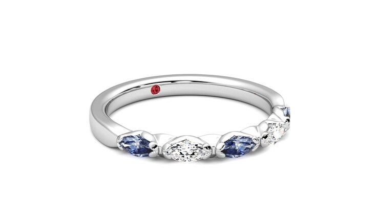 Taylor & Hart Laurel Wedding Ring 360 degree image 5