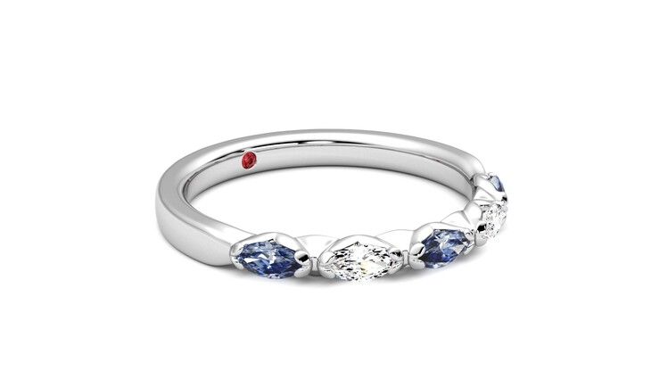 Taylor & Hart Laurel Wedding Ring 360 degree image 6