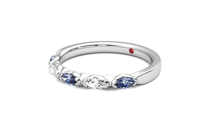 Taylor & Hart Laurel Wedding Ring 360 degree image 24