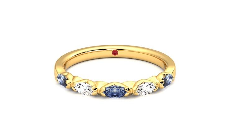 Taylor & Hart Laurel Wedding Ring 360 degree image 0