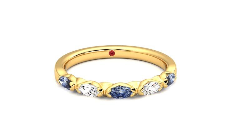 Taylor & Hart Laurel Wedding Ring 360 degree image 2