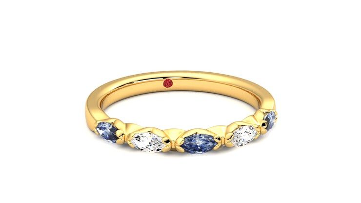 Taylor & Hart Laurel Wedding Ring 360 degree image 3
