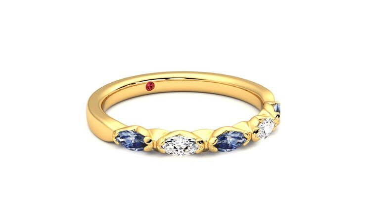 Taylor & Hart Laurel Wedding Ring 360 degree image 5