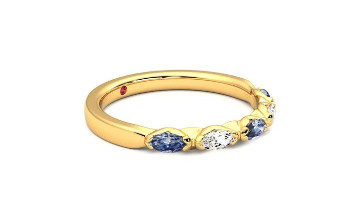 Taylor & Hart Laurel Wedding Ring 360 degree image 7