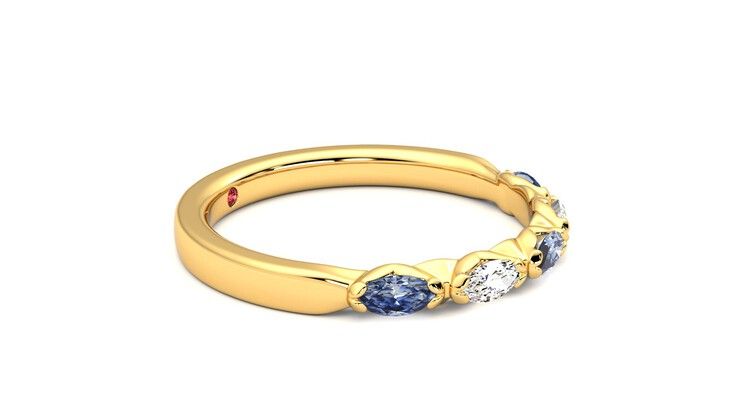 Taylor & Hart Laurel Wedding Ring 360 degree image 8