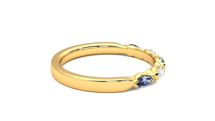 Taylor & Hart Laurel Wedding Ring 360 degree image 10