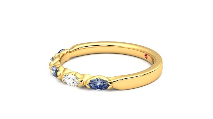 Taylor & Hart Laurel Wedding Ring 360 degree image 22