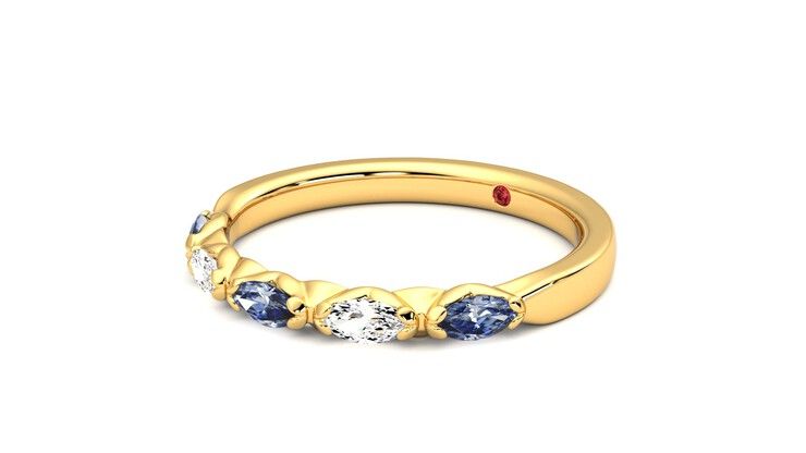 Taylor & Hart Laurel Wedding Ring 360 degree image 24