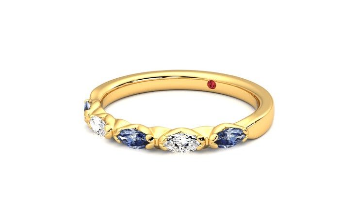 Taylor & Hart Laurel Wedding Ring 360 degree image 25