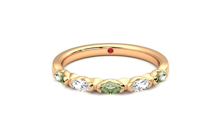 Taylor & Hart Laurel Wedding Ring 360 degree image 0