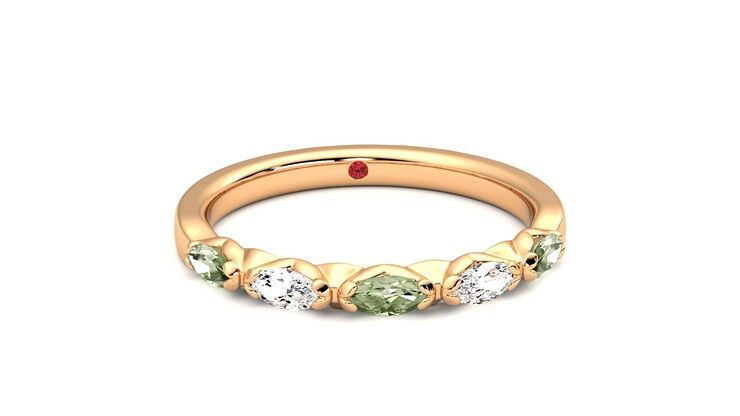 Taylor & Hart Laurel Wedding Ring 360 degree image 2