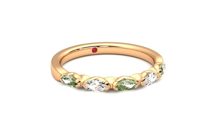 Taylor & Hart Laurel Wedding Ring 360 degree image 4