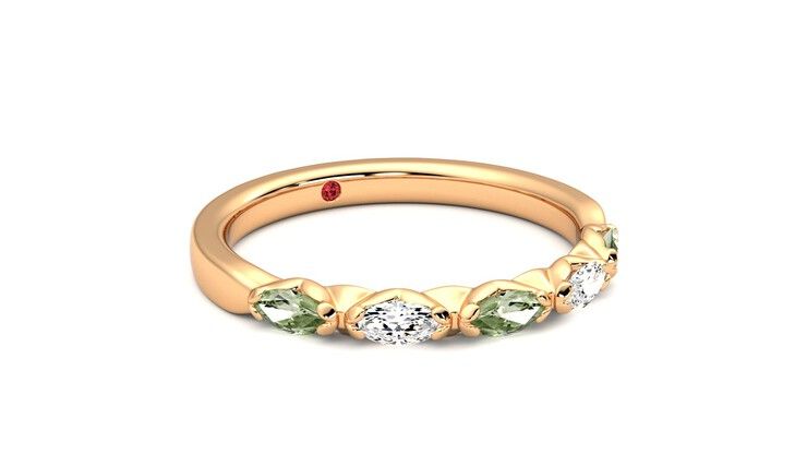 Taylor & Hart Laurel Wedding Ring 360 degree image 5