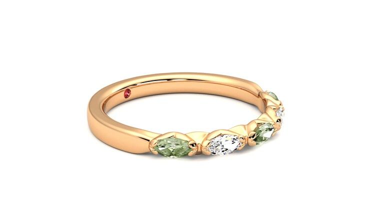 Taylor & Hart Laurel Wedding Ring 360 degree image 7
