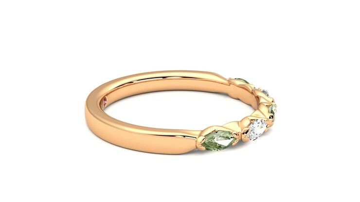 Taylor & Hart Laurel Wedding Ring 360 degree image 9