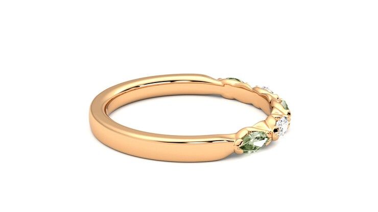 Taylor & Hart Laurel Wedding Ring 360 degree image 10