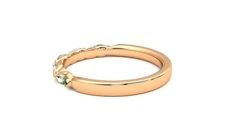 Taylor & Hart Laurel Wedding Ring 360 degree image 19
