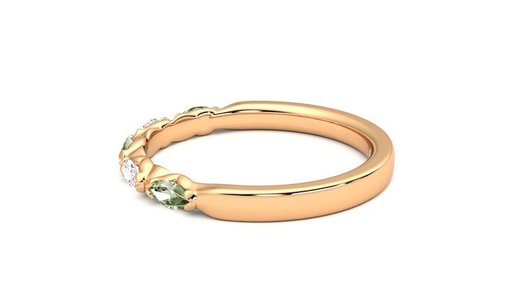 Taylor & Hart Laurel Wedding Ring 360 degree image 20