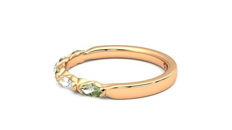 Taylor & Hart Laurel Wedding Ring 360 degree image 21
