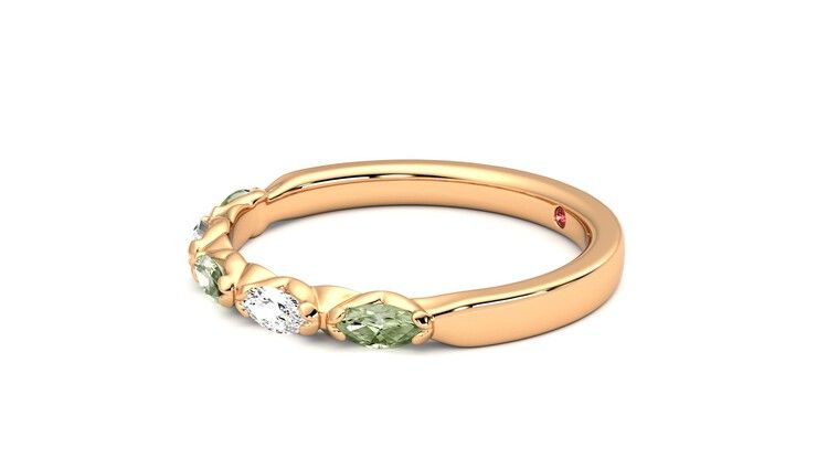 Taylor & Hart Laurel Wedding Ring 360 degree image 22