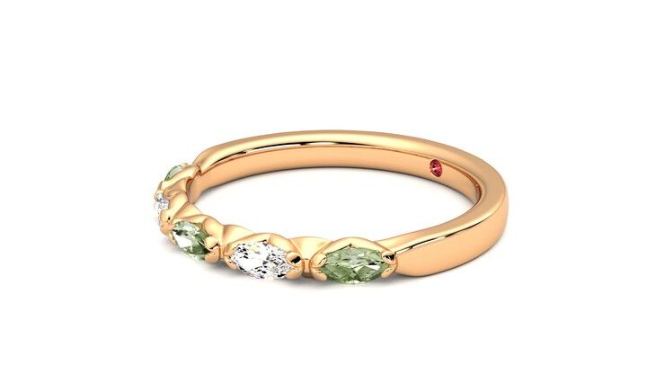 Taylor & Hart Laurel Wedding Ring 360 degree image 23