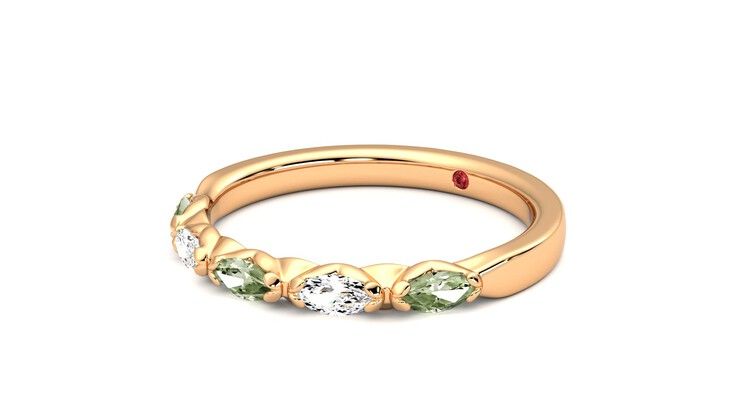 Taylor & Hart Laurel Wedding Ring 360 degree image 24