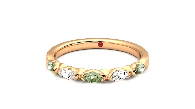 Taylor & Hart Laurel Wedding Ring 360 degree image 28