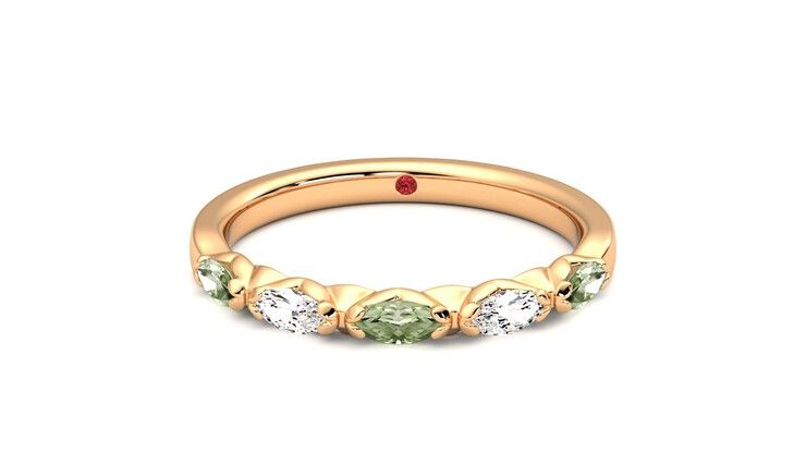 Taylor & Hart Laurel Wedding Ring 360 degree image 29