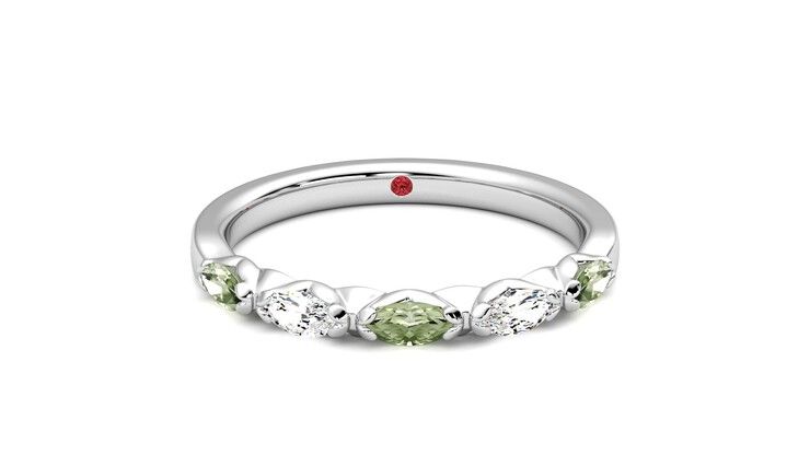 Taylor & Hart Laurel Wedding Ring 360 degree image 1