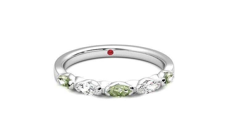 Taylor & Hart Laurel Wedding Ring 360 degree image 2