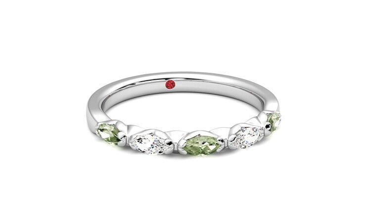 Taylor & Hart Laurel Wedding Ring 360 degree image 3