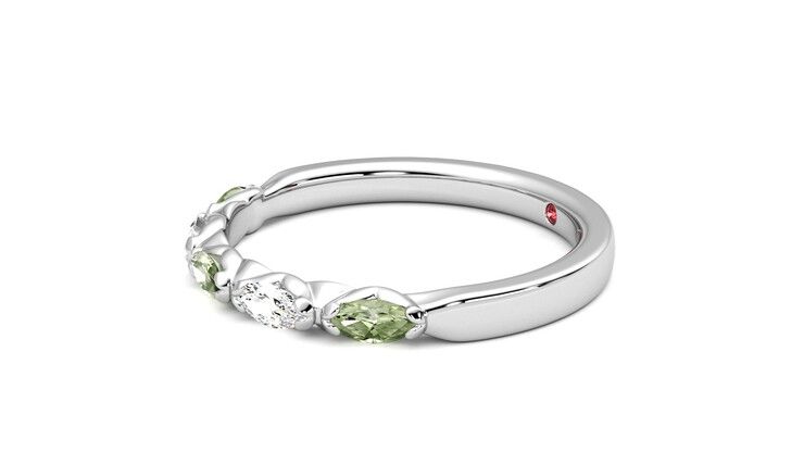 Taylor & Hart Laurel Wedding Ring 360 degree image 22