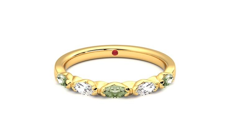 Taylor & Hart Laurel Wedding Ring 360 degree image 0