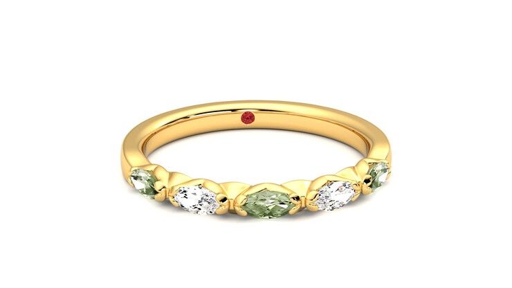 Taylor & Hart Laurel Wedding Ring 360 degree image 2