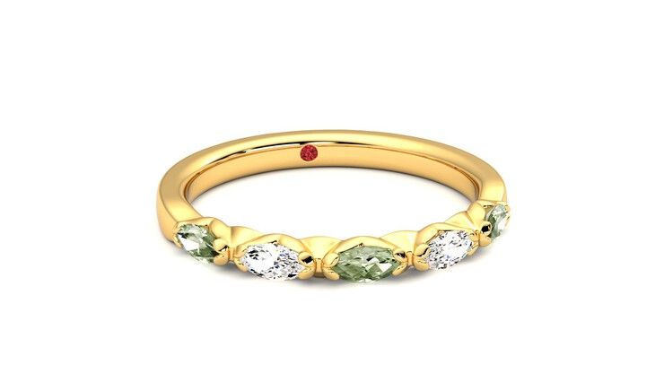 Taylor & Hart Laurel Wedding Ring 360 degree image 3