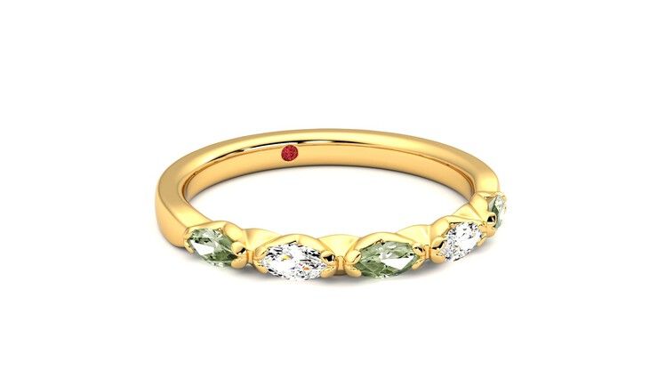 Taylor & Hart Laurel Wedding Ring 360 degree image 4