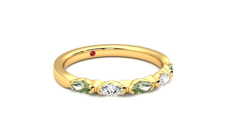 Taylor & Hart Laurel Wedding Ring 360 degree image 5