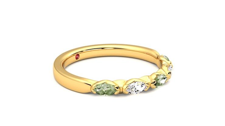 Taylor & Hart Laurel Wedding Ring 360 degree image 7