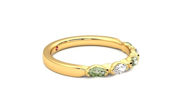 Taylor & Hart Laurel Wedding Ring 360 degree image 8