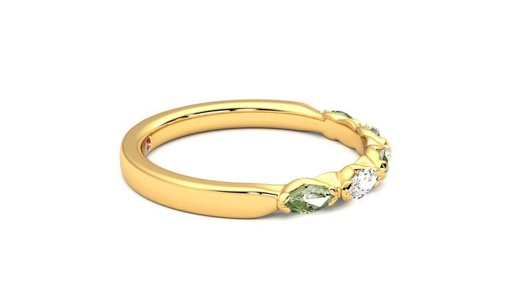 Taylor & Hart Laurel Wedding Ring 360 degree image 9
