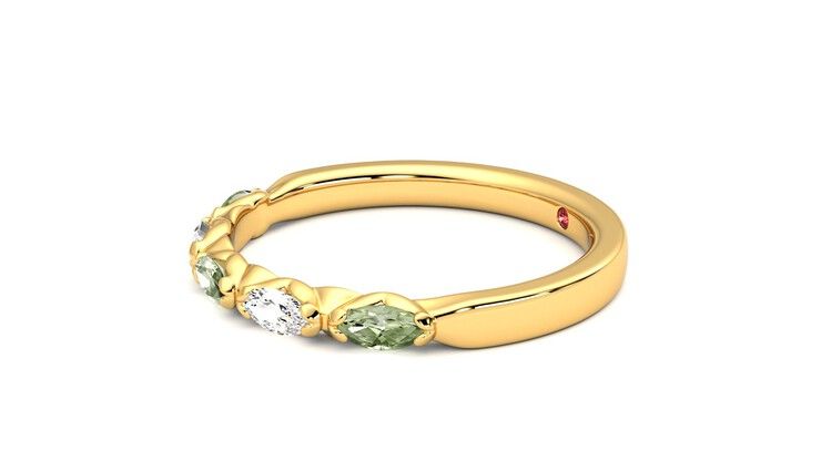 Taylor & Hart Laurel Wedding Ring 360 degree image 22