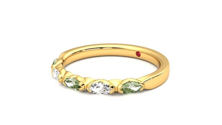 Taylor & Hart Laurel Wedding Ring 360 degree image 24