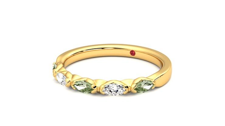 Taylor & Hart Laurel Wedding Ring 360 degree image 25